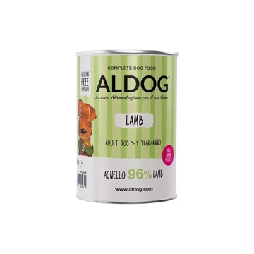 ALDOG® LAMB – monoproteines báránypástétom felnőtt kutyáknak 400g