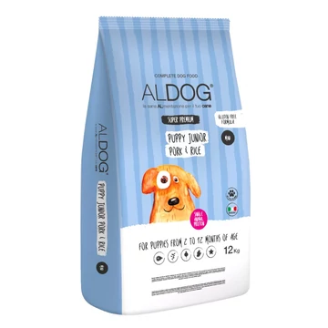 ALDOG -  PUPPY-JUNIOR Pork hipoallergén kutyatáp, Mini