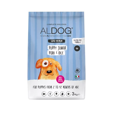 ALDOG -  PUPPY-JUNIOR Pork hipoallergén kutyatáp, Mini
