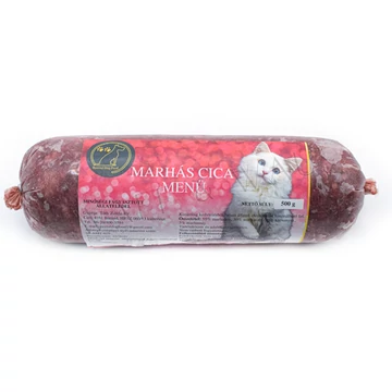 Marhás cica menü 500g (MACSKÁKNAK)