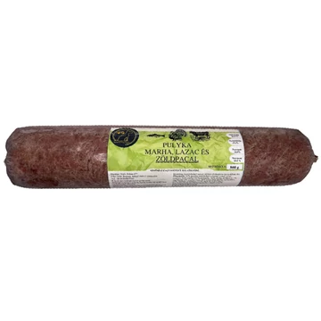 Pulyka, marha, lazac menü zöldpacallal 800g