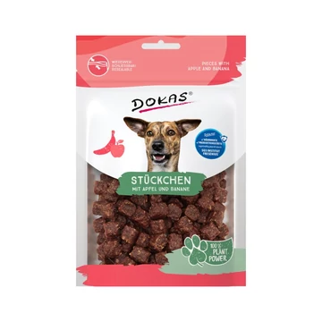 Dokas - vegetáriánus darabkák almával és banánnal 105g