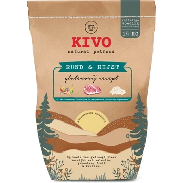 Kivo Marhahús&Rizs száraztáp felnőtt kutyáknak 14kg
