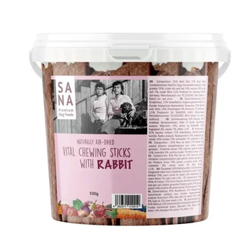 Sana Fogtisztító rudak marha és nyúlhússal 500g