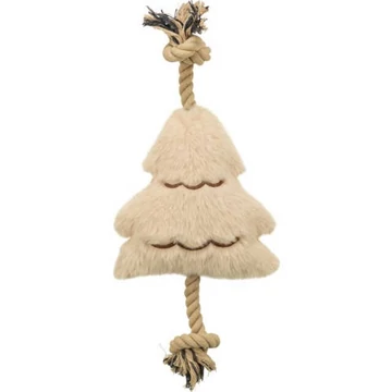 Trixie 92006 Xmas játék Plüss fa, kötélen 38cm
