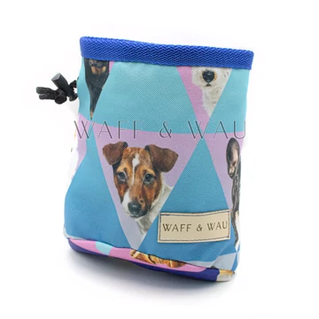 Jutalomfalat tartó - kék mintás