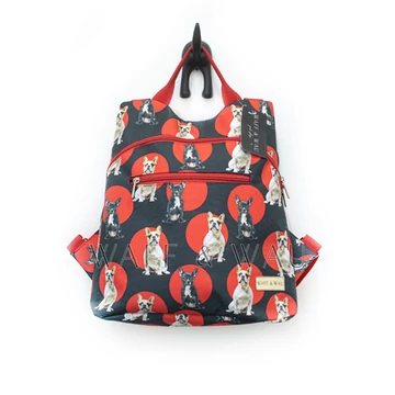 Hátizsák - Francia bulldog mintás
