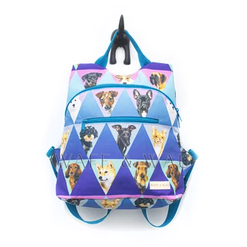 Hátizsák - kék kutyás