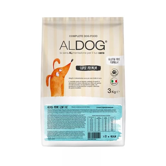 ALDOG - LOW FAT kutyatáp, Medium