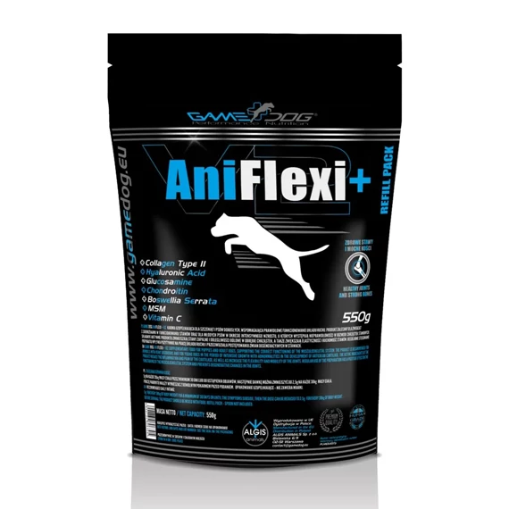Aniflexi+ csúcs ízületvédő, porcerősítő kutyáknak 550g – gazdaságos utántöltő tasak
