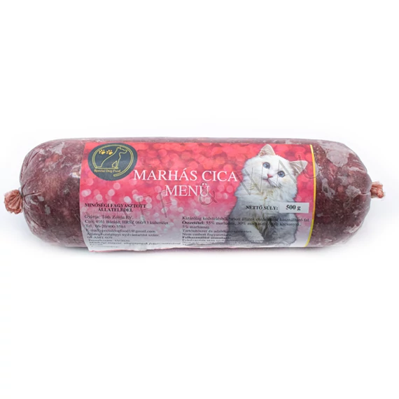 Marhás cica menü 500g