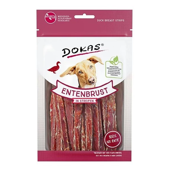 Dokas - szárított kacsamell csíkokban  70g