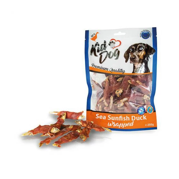 KidDog Tengeri hal és kacsahús tekercs 250g