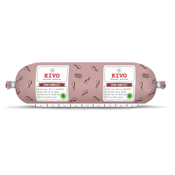 KIVO Kacsa komplett BARF menü kutyáknak 500g  