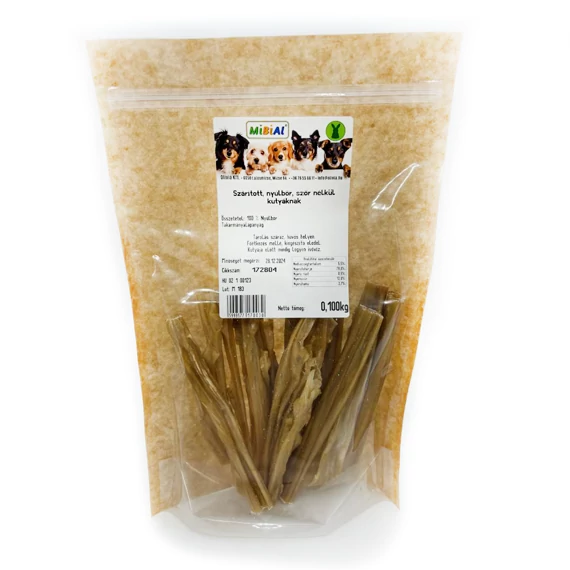 MIBIAL - szárított nyúlbőr, szőr nélkül