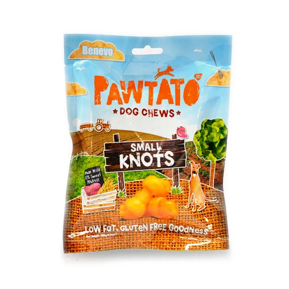 PAWTATO KNOTS  - Édesburgonyás Kicsi fogtisztító csomók 150g