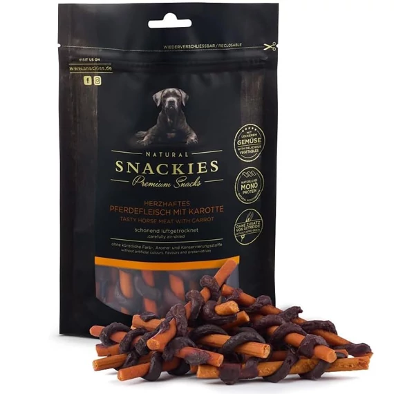 Snackies lóhús sárgarépával 170g