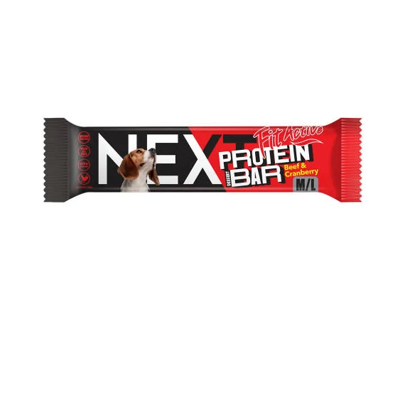 FitActive NEXT Protein szelet kutyáknak 55g Marha-vörösáfonya