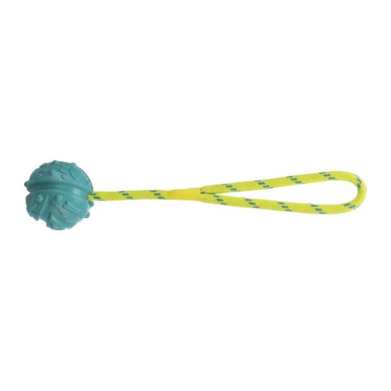 Trixie Aqua Toy Ball on Rope - natúr gumi játék  kutyák részére 35cm