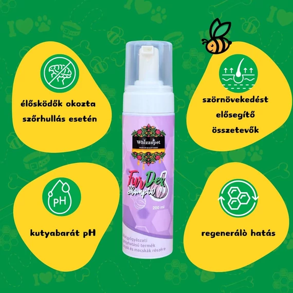 Whizzopet Furdex kutyasampon érzékeny bőrre 200ml