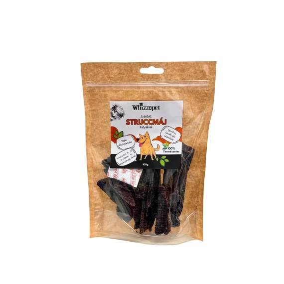 Whizzopet Szárított struccmáj jutalomfalat kutyának 100g