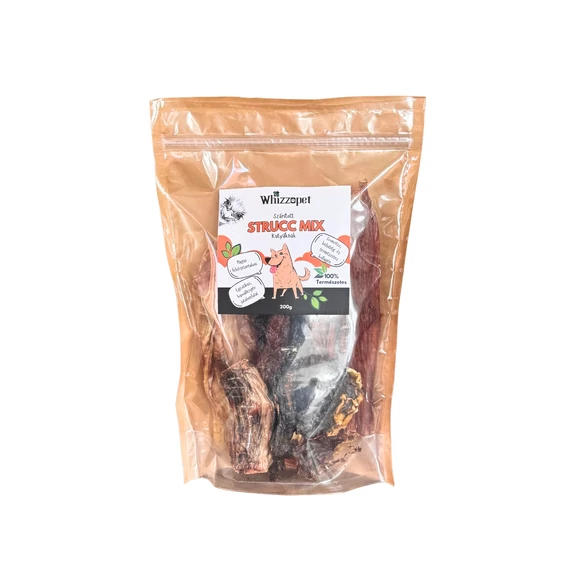 Whizzopet Szárított strucc mix jutalomfalat kutyának 200g