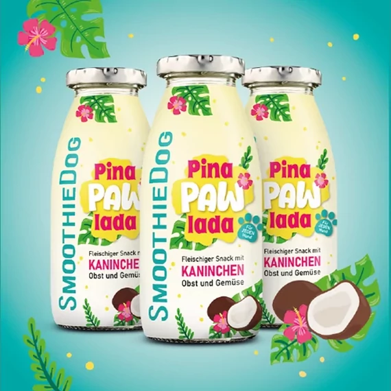 SmoothieDog - Nyúlhús smoothie kutyáknak 250ml - Summer Edition